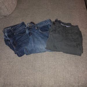 3 prs of American Eagle jeans sz 2 various styles